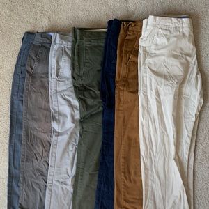 J. Crew 32x32 pants — pack of 7!